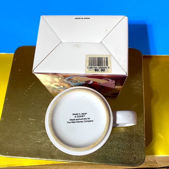 WALT DISNEY’S CLASSIC PINOCCHIO VTG 90’s NWT DISNEY STORE EXCLUSIVE CERAMIC MUG - Picture 14 of 15